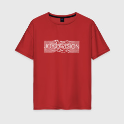 Joy Division – Женская футболка хлопок Oversize с принтом купить со скидкой в -16%