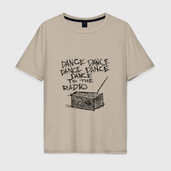 Мужская футболка хлопок Oversize Dance to the radio