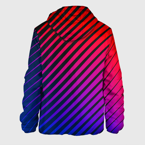 Мужская куртка 3D Градиентные линии, цвет 3D печать - фото 2