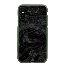 Чехол для iPhone XS Max матовый Серая материя