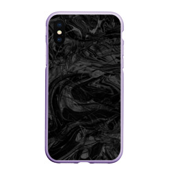 Чехол для iPhone XS Max матовый Серая материя