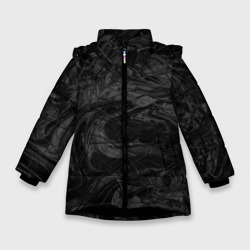 Зимняя куртка для девочек 3D Серая материя