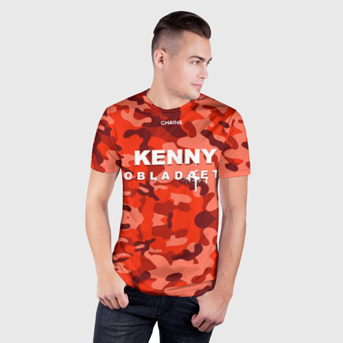 Мужская футболка 3D Slim Kenny, цвет 3D печать - фото 3
