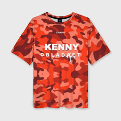 Женская футболка oversize 3D Kenny