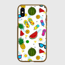 Чехол для iPhone XS Max матовый Летняя