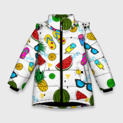 Зимняя куртка для девочек 3D Летняя