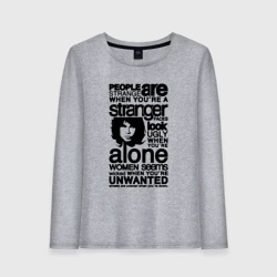 Женский лонгслив хлопок The Doors - People are Strange