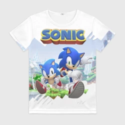 Женская футболка 3D Соник Ёжик