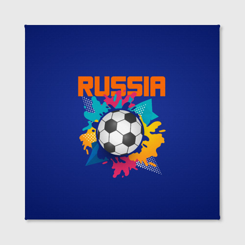 Холст квадратный Футбол Россия, цвет 3D печать - фото 2