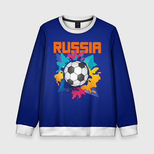 Детский свитшот 3D Футбол Россия, цвет 3D печать