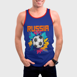 Мужская майка 3D Футбол Россия - фото 2