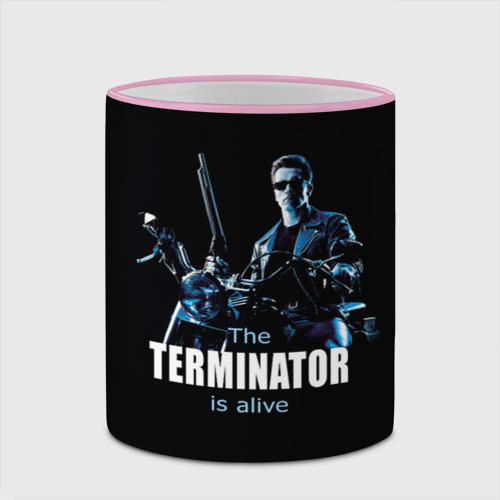 Кружка с полной запечаткой Terminator alive, цвет Кант розовый - фото 4