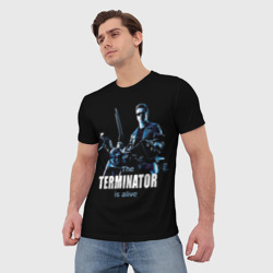 Мужская футболка 3D Terminator alive - фото 2
