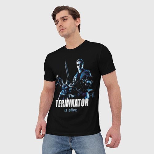 Мужская футболка 3D Terminator alive - фото 3