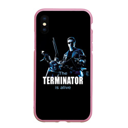 Чехол для iPhone XS Max матовый Terminator alive