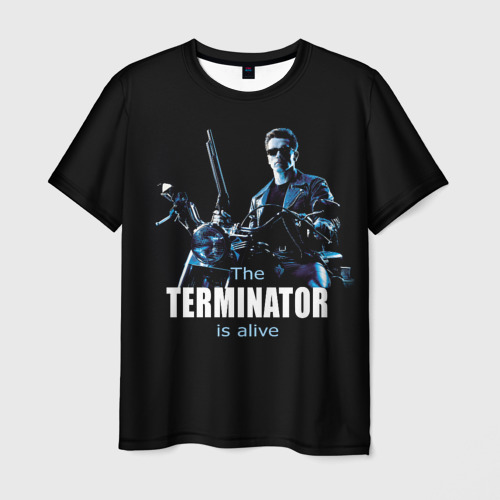 Мужская футболка 3D Terminator alive, цвет 3D печать