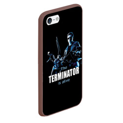 Чехол для iPhone 5/5S матовый Terminator alive - фото 2