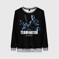 Женский свитшот 3D Terminator alive