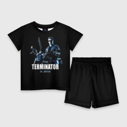 Детский костюм с шортами 3D Terminator alive