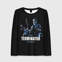 Женский лонгслив 3D Terminator alive