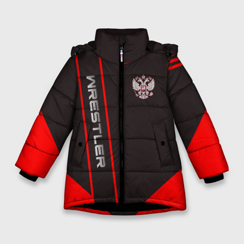 Зимняя куртка для девочек 3D Wrestler, цвет черный