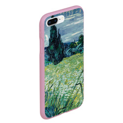Чехол для iPhone 7Plus/8 Plus матовый Ван Гог. Поле пшеничное С Кипарисами - фото 2