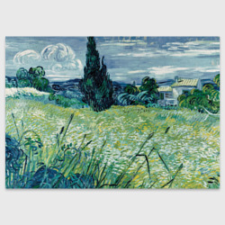 Поздравительная открытка Ван Гог. Поле пшеничное С Кипарисами