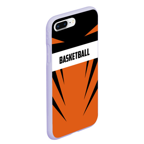 Чехол для iPhone 7Plus/8 Plus матовый Basketball, цвет светло-сиреневый - фото 3