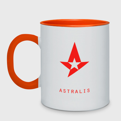 Кружка двухцветная Astralis - The Form, цвет белый + оранжевый