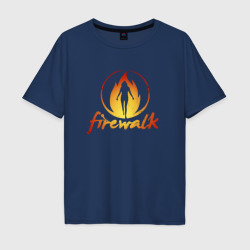 Мужская футболка хлопок Oversize Life is Strange Firewalk Fire