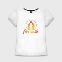 Женская футболка хлопок Slim Life is Strange Firewalk Fire