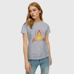 Женская футболка хлопок Life is Strange Firewalk Fire - фото 2