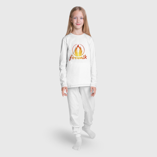 Детская пижама с лонгсливом хлопок Life is Strange Firewalk Fire, цвет белый - фото 5