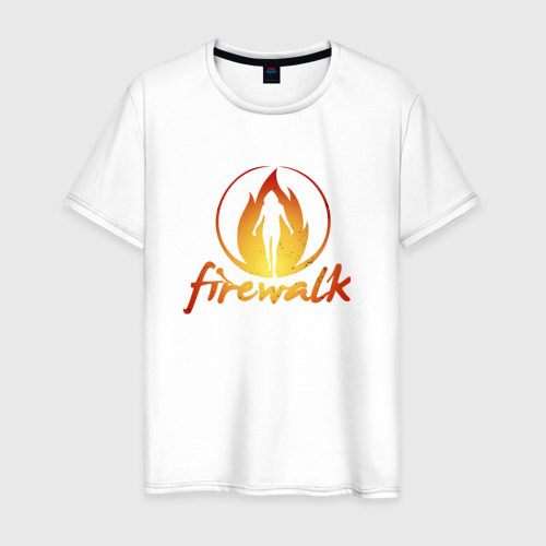 Мужская футболка из хлопка с принтом Life is Strange Firewalk Fire, вид спереди №1