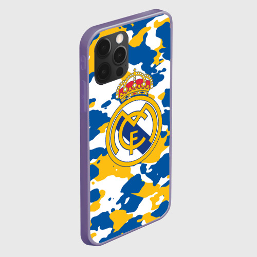 Чехол для iPhone 12 Pro Max с принтом Real Madrid, вид сбоку #3