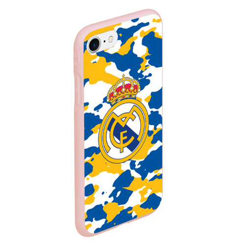 Чехол для iPhone 7/8 матовый с принтом Real Madrid, вид сбоку #3