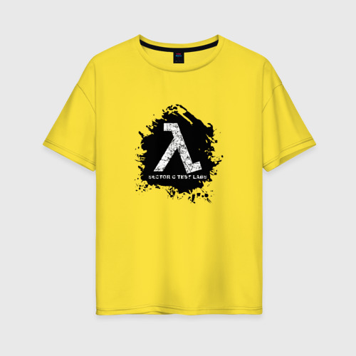Женская футболка хлопок Oversize с принтом Half - Life, вид спереди #2