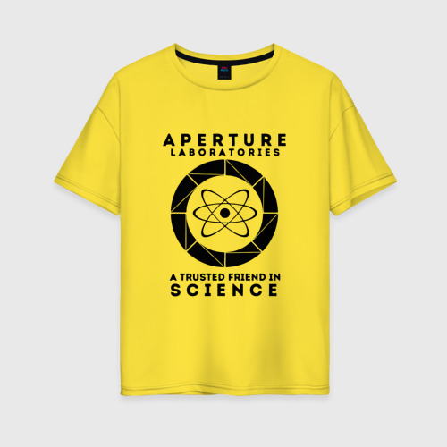 Женская футболка хлопок Oversize Half - Life 2, цвет желтый