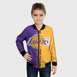 Детский бомбер 3D Los Angeles Lakers. NBA - фото 2