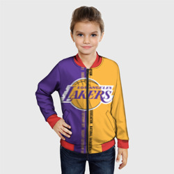 Детский бомбер 3D Los Angeles Lakers. NBA - фото 2
