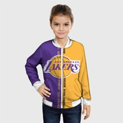 Детский бомбер 3D Los Angeles Lakers. NBA - фото 2