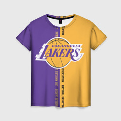 Женская футболка 3D Los Angeles Lakers. NBA