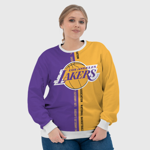 Женский свитшот 3D Los Angeles Lakers. NBA, цвет 3D печать - фото 6