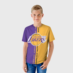 Детская футболка 3D Los Angeles Lakers. NBA - фото 2