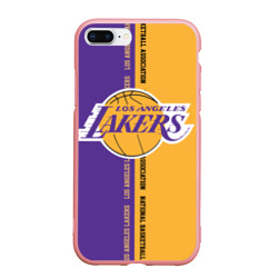 Чехол для iPhone 7Plus/8 Plus матовый Los Angeles Lakers. NBA