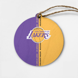 Деревянная игрушка круг Los Angeles Lakers. NBA