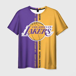 Мужская футболка 3D Los Angeles Lakers. NBA