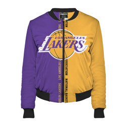 Женский бомбер 3D Los Angeles Lakers. NBA