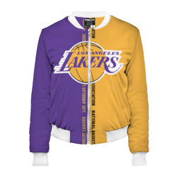 Женский бомбер 3D Los Angeles Lakers. NBA