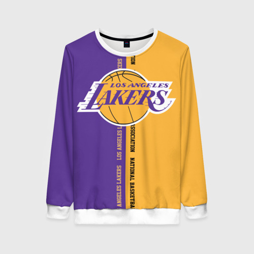 Женский свитшот 3D Los Angeles Lakers. NBA, цвет 3D печать